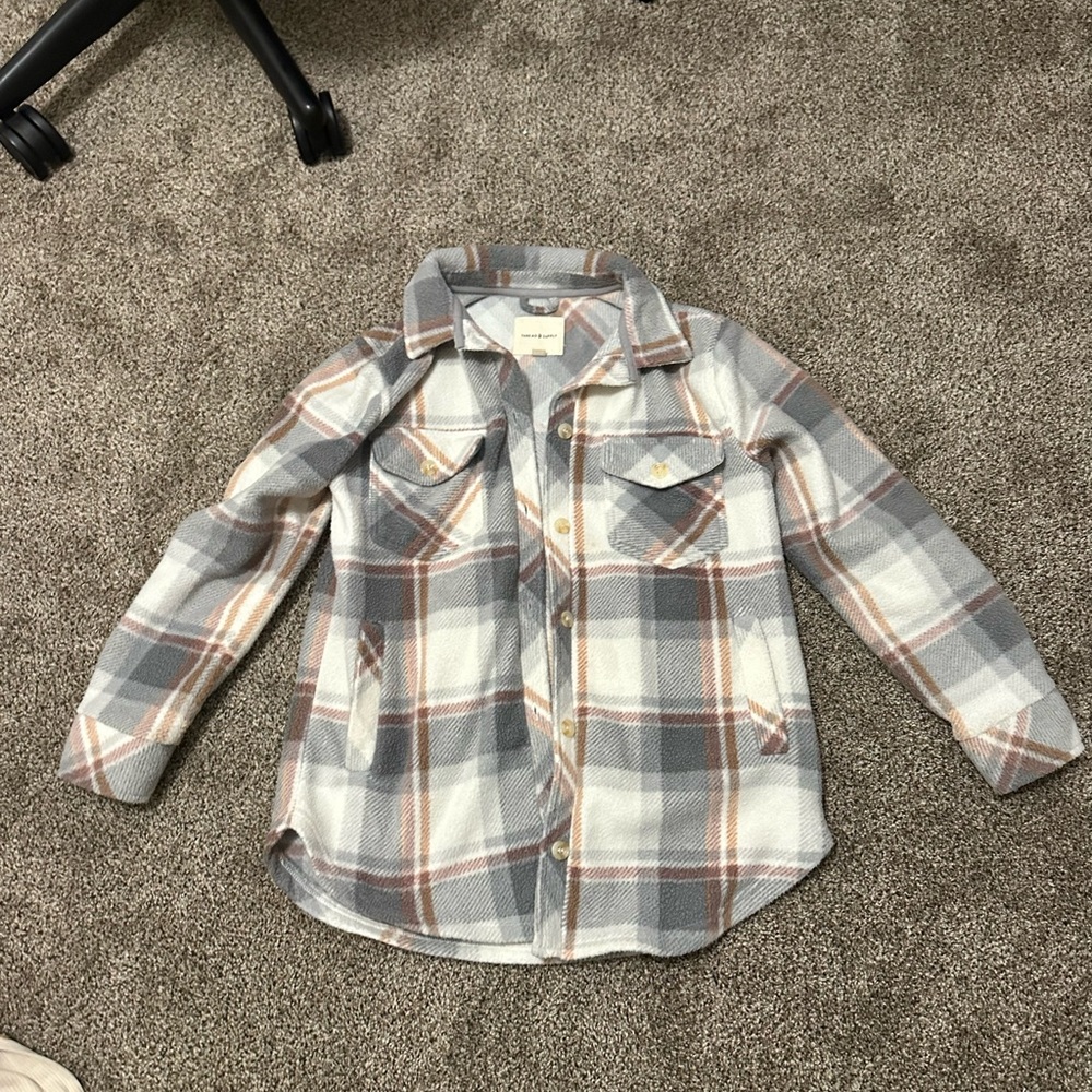 Flannel Thread & Supply Jacket - Gray and Orange